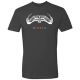 Diablo IV Skull T-Shirt - Front View Grey Version