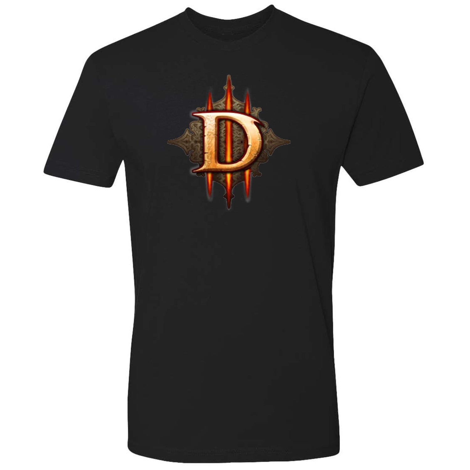 Diablo III Icon T-Shirt - Front View Black Version