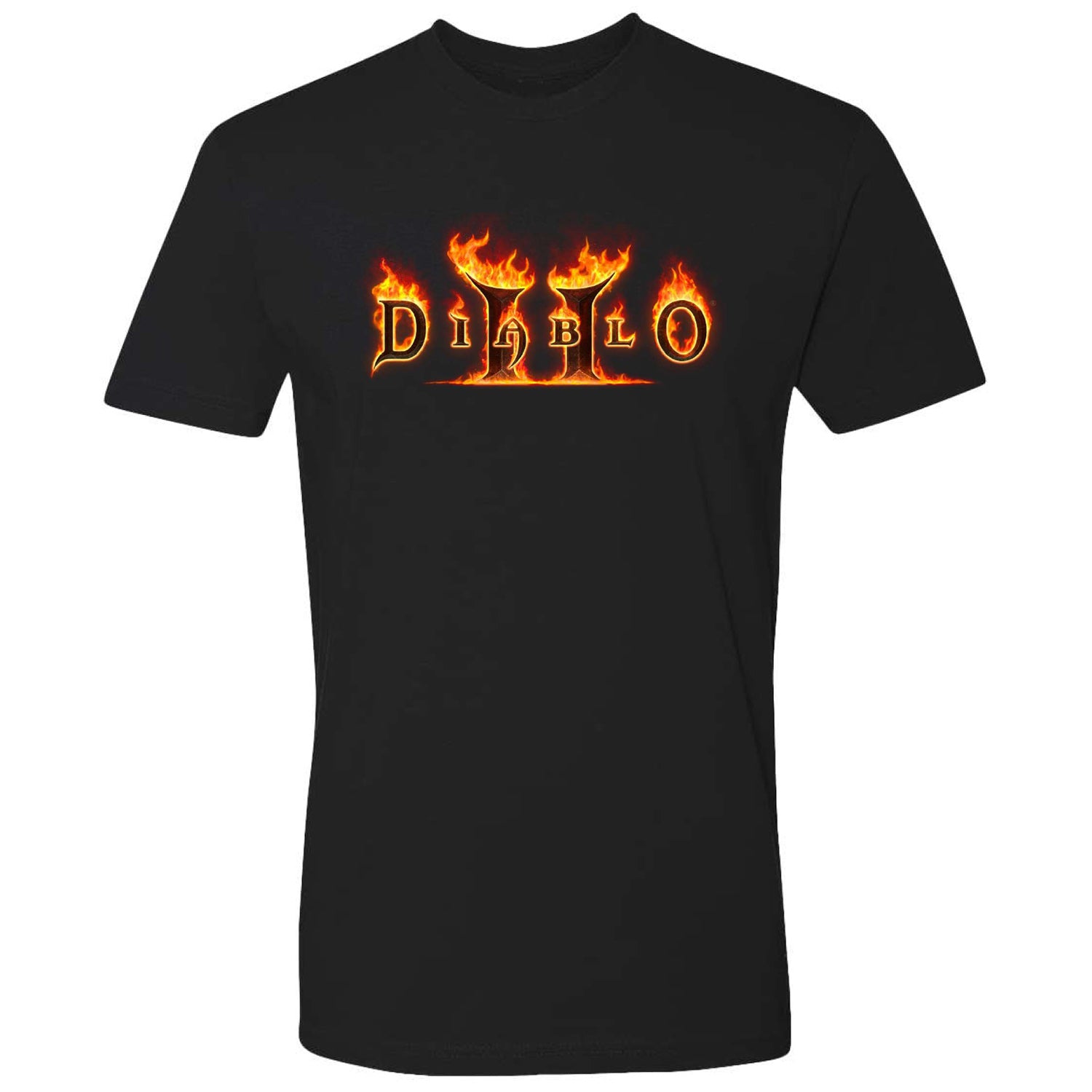 Diablo II Logo T-Shirt - Front View Black Version