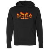 Diablo II Logo Black Hoodie - Front View