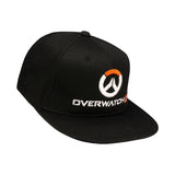 Overwatch 2 Black Flatbill Snapback Hat - Right Side View with Overwatch 2 Logo on Front