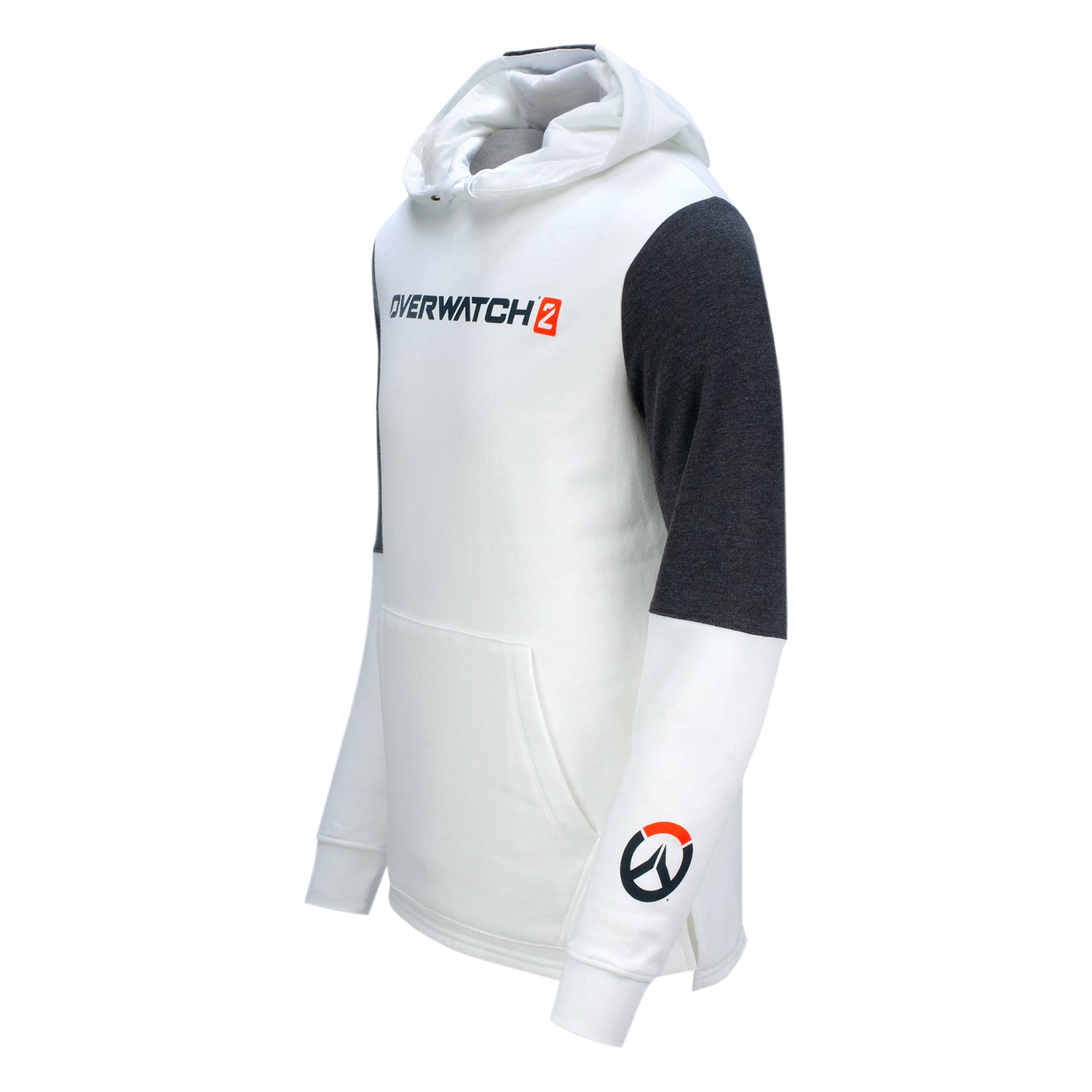 Overwatch 2 White Colorblock Hoodie - Side View 