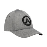 Overwatch Grey Performance Hat - Right Side View with Overwatch Logo on Front 