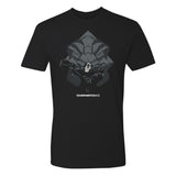 Overwatch 2 Reinhardt Lion Hammer Black T-Shirt - Front View