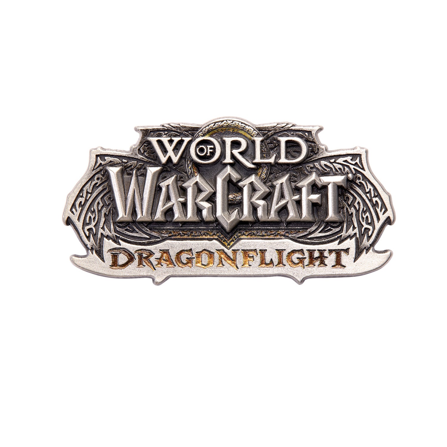 World of Warcraft Dragonflight Logo Collector's Edition Pin - Close Up View